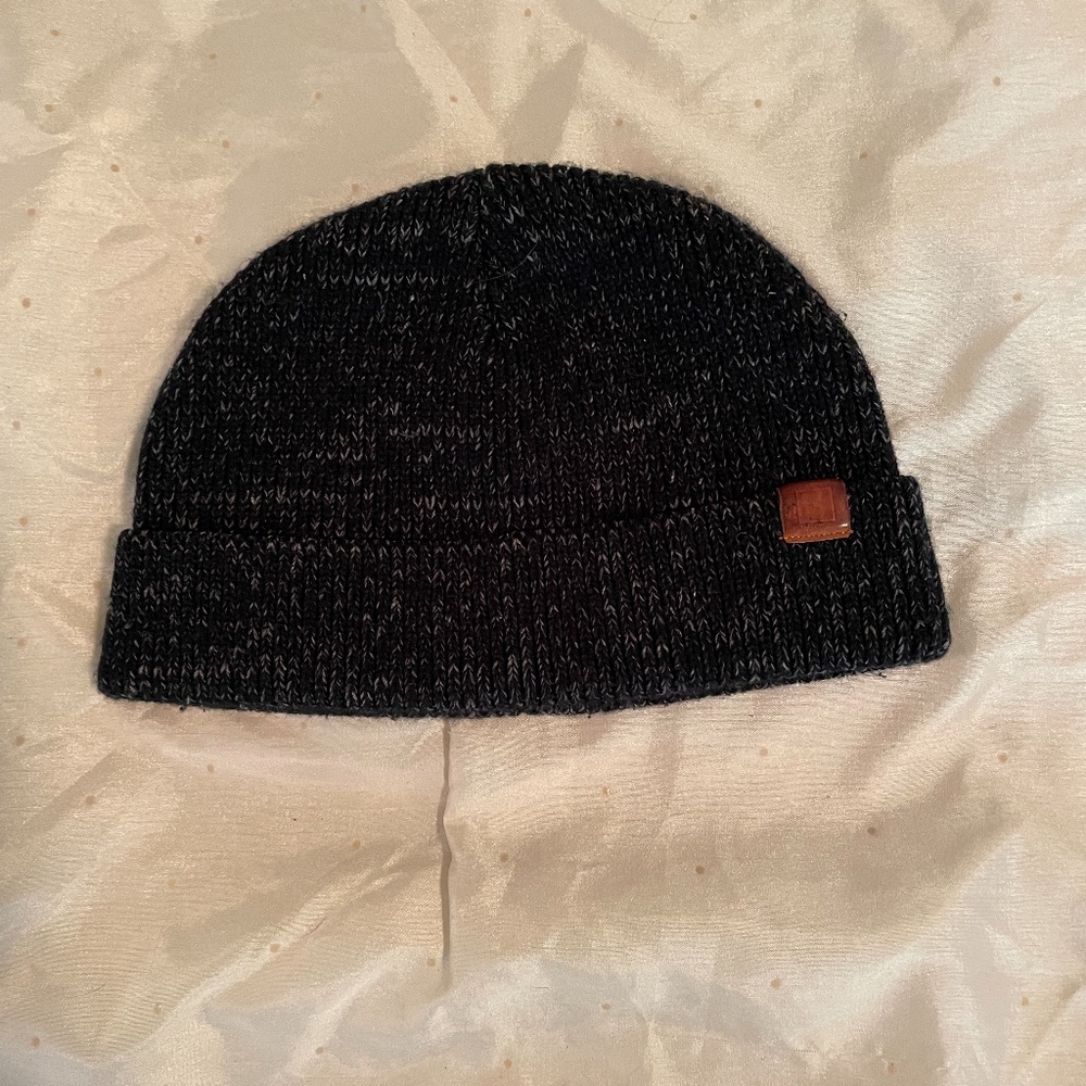 Hemp/ Organic Cotton Mens Beanie Winter Hat Black